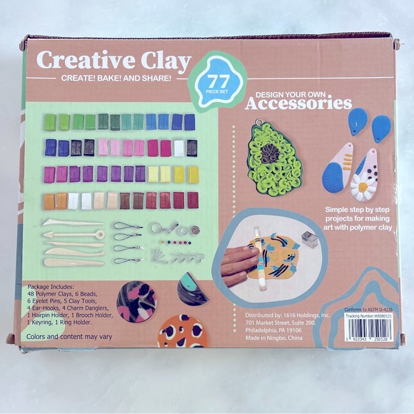 NWOT Creative Clay. 77 piece set. Ages 8+ - Picture 2 of 2